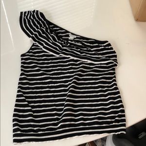 J Crew one shoulder knit top